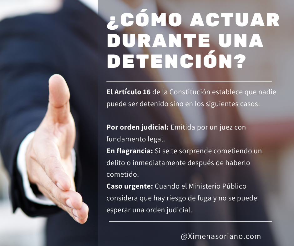 ¿COMO ACTUAR SI ERES DETINO POR UN ELEMENTO DE LA POLICIA?